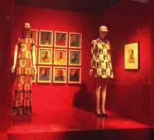 Andy Warhol meets Mao - Vivienne Tam outfits: "Then he becomes a cult figure. He becomes almost an Andy Warhol figure."